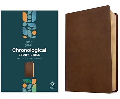 Nlt One Year Chronological Study Bible (Leatherlike, Rustic Brown)-..