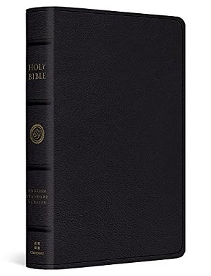 Esv Large Print Bible (Top Grain Leather, Black)-..