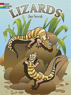 Lizards Coloring Book-..