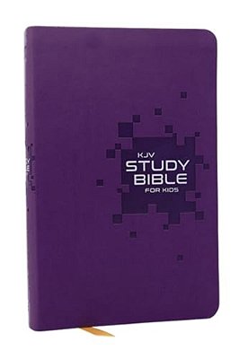 Kjv Study Bible For Kids, Purple Leathersoft: The Premier Study Bible For Children (Ages 7-12)-..