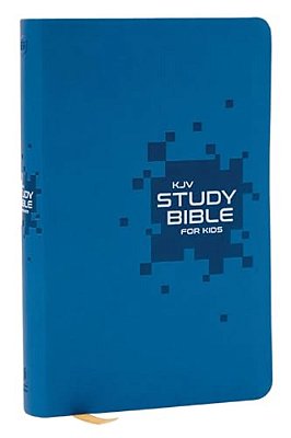 Kjv Study Bible For Kids, Blue Leathersoft: The Premier Study Bible For Children (Ages 7-12)-..