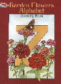 Garden Flowers Alphabet Coloring Book-..