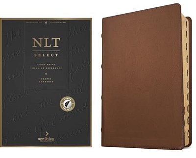 Nlt Select Large Print Thinline Reference Bible, Filament Enabled (Goatskin Leather, Brown, Indexed, Red Letter)-..