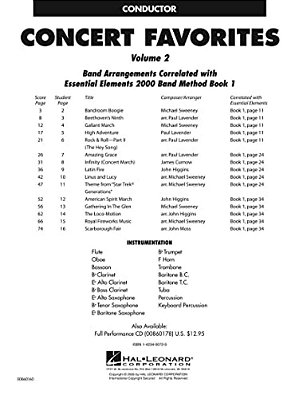 Concert Favorites, Volume 2 - Conductor: Essential Elements Band Series-..