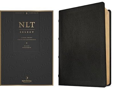 Nlt Select Large Print Thinline Reference Bible, Filament Enabled (Goatskin Leather, Black, Red Letter)-..