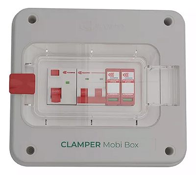 Quadro de Proteção 220V 8kW Clamper - Carregador EV