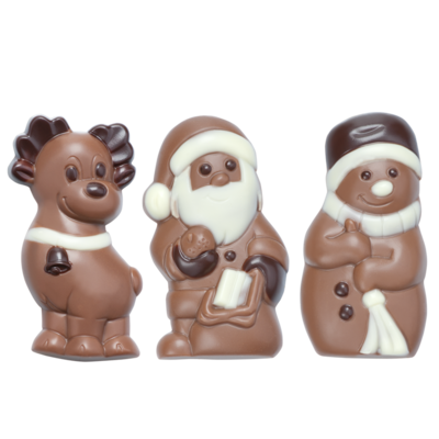 Boneco de neve, Rena e Papai Noel 10g HB-7033-S