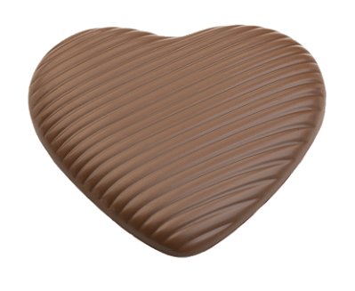 MD 275x175mm Placa "Coração" 61,5g 2x2 cav HB-9153-PC