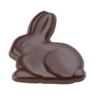 MD 275x175mm Decoração "Coelho Sentado" 2,3g 3x7 cav DK-1004-PC