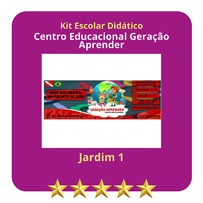 KIT GERACAO APRENDER - JARDIM I