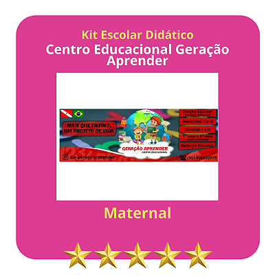 KIT GERACAO APRENDER - MATERNAL