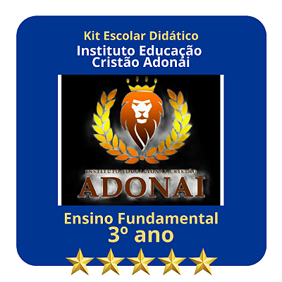 KIT INSTITUTO CRISTÃO ADONAI - 3º ANO
