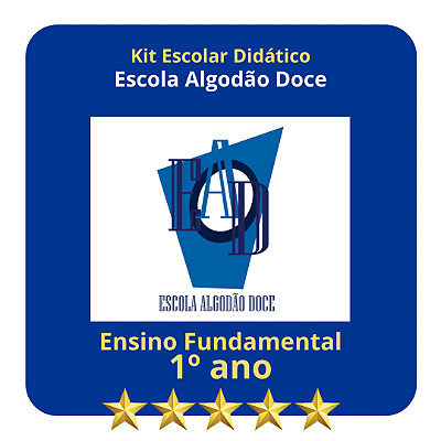 KIT ESCOLA ALGODÃO DOCE 1º ANO