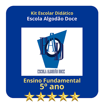 KIT ESCOLA ALGODÃO DOCE 5º ANO