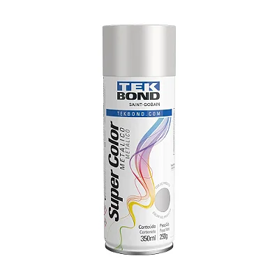 TINTA SUPER COLOR SPRAY 350ML PRATA METALICO