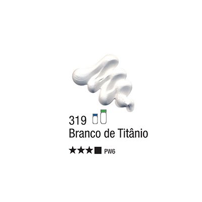 TINTA OLEO PARA TELA 020ML BRANCO TITANIO 319