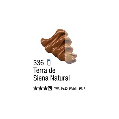 TINTA OLEO PARA TELA 020ML TERRA DE SIENA NATURAL 336