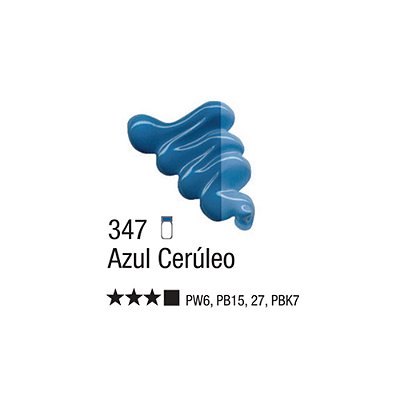 TINTA OLEO PARA TELA 020ML AZUL CERULEO 347
