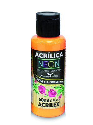 TINTA ACRILICA NEON 060ML LARANJA