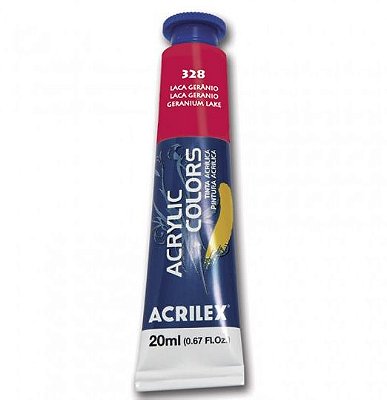 TINTA ACRILICA P/TELA 020ML LACA GERANIO