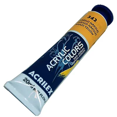 TINTA ACRILICA P/TELA 020ML AMARELO NAPOLES