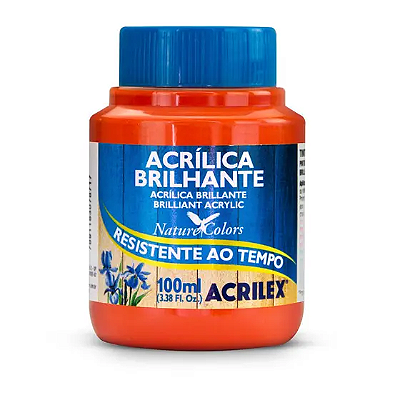TINTA ACRILICA BRILHANTE 100ML LARANJA