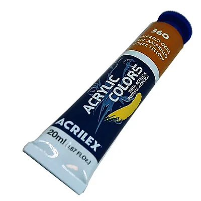 TINTA ACRILICA P/TELA 020ML AMARELO OCRE