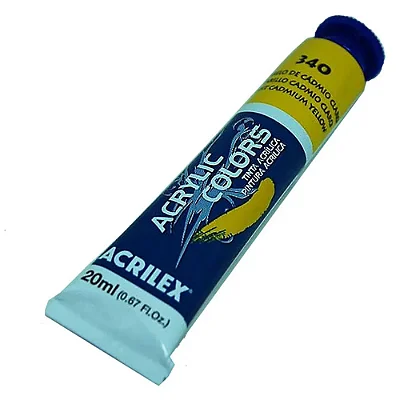 TINTA ACRILICA P/TELA 020ML AMARELO CADMIO CLARO