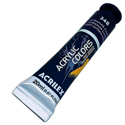TINTA ACRILICA P/TELA 020ML ULTRAMAR CLARO