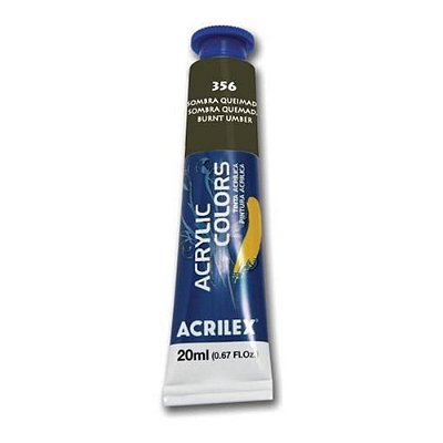 TINTA ACRILICA P/TELA 020ML SOMBRA QUEIMADA