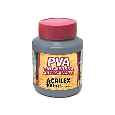 TINTA PVA FOSCA 100ML CINZA LUNAR
