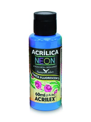 TINTA ACRILICA NEON 060ML AZUL