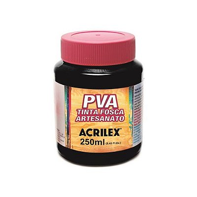 TINTA PVA FOSCA 250ML PRETO