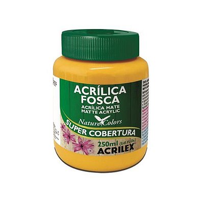 TINTA ACRILICA FOSCA 250ML AMARELO OURO