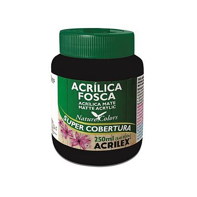 TINTA ACRILICA FOSCA 250ML PRETA