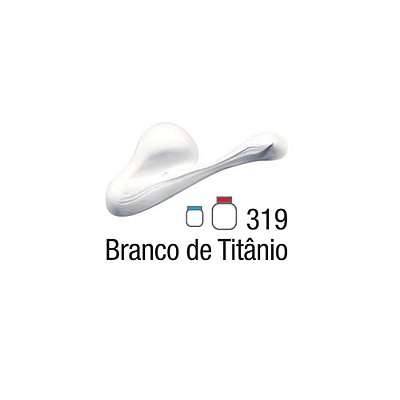 TINTA ACRILICA P/TELA 059ML BRANCO TITANIO 319
