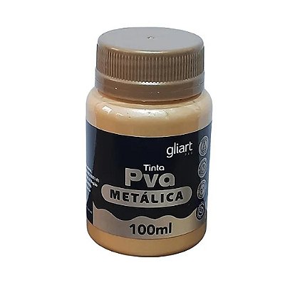 TINTA PVA METALICA 100ML DOURADO