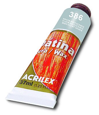 PATINA EM CERA 37ML PRATA IRIDESCENTE 386