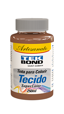 TINTA PARA TECIDO 250ML MARROM