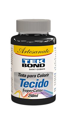 TINTA PARA TECIDO 250ML PRETO