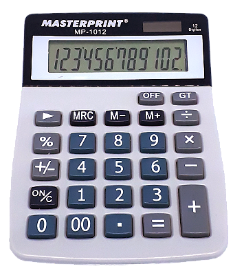 CALCULADORA DE MESA MASTERPRINT MP-1012 12 DÍGITOS