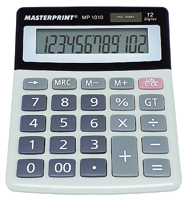 CALCULADORA DE MESA MASTERPRINT MP-1010 12 DIGITOS