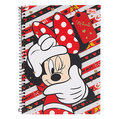 CADERNO UNIVERSITARIO C.DURA 096F/01M MINNIE