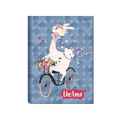 CADERNO BROCHURAO C.DURA 096 FOLHAS LHAMA