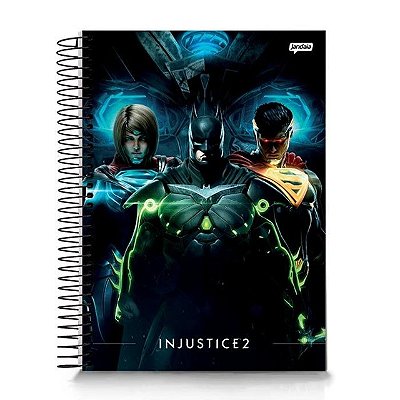 CADERNO UNIVERSITARIO CAPA.D 240F/12M INJUSTICE 2