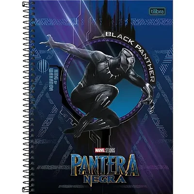 CADERNO UNIVERSITARIO C.DURA 192F/12M PANTER