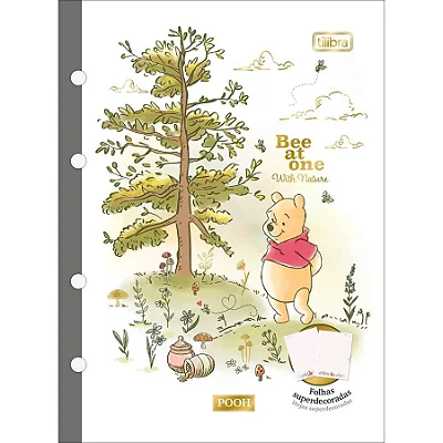 CADERNO PARA FICHARIO COLEGIAL 080F POOH