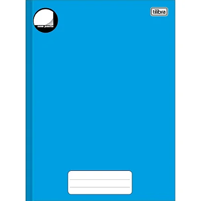 CADERNO DESENHO BROCHURAO CAPA DURA 80F AZUL