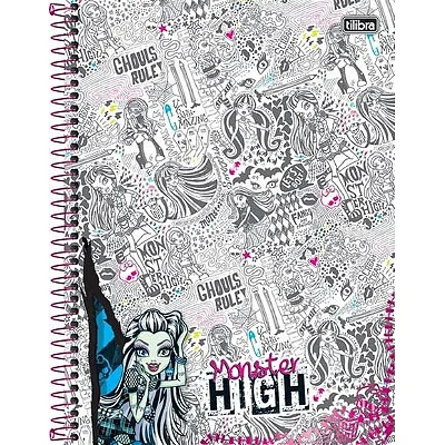 CADERNO UNIVERSITARIO CAPA DURA 200FL 10MAT MONSTE
