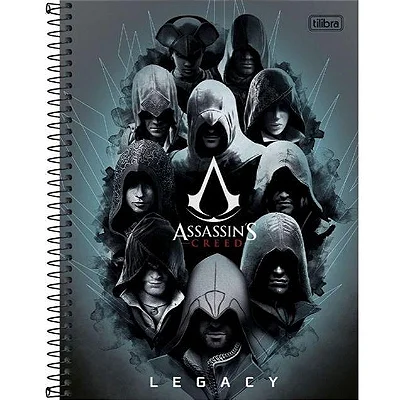 CADERNO UNIERSITARIO CAPA DURA 320F/16M ASSASSINS